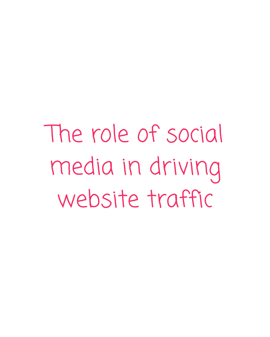 The role of social media in driving website traffic